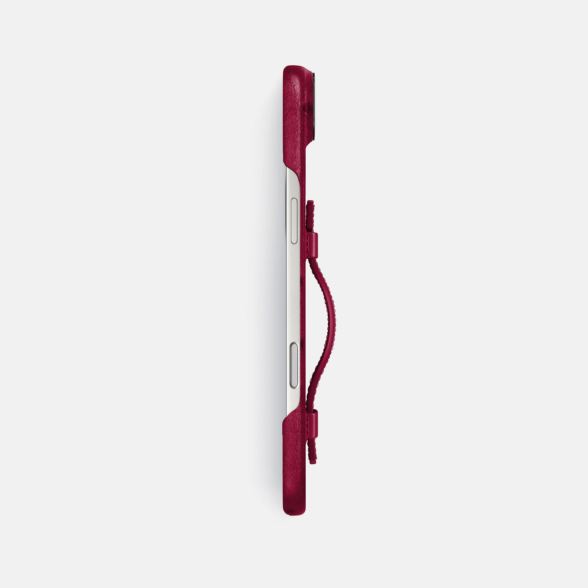 Handle Case For iPhone 17 Air In Ostrich -3 | Bordeaux-Black