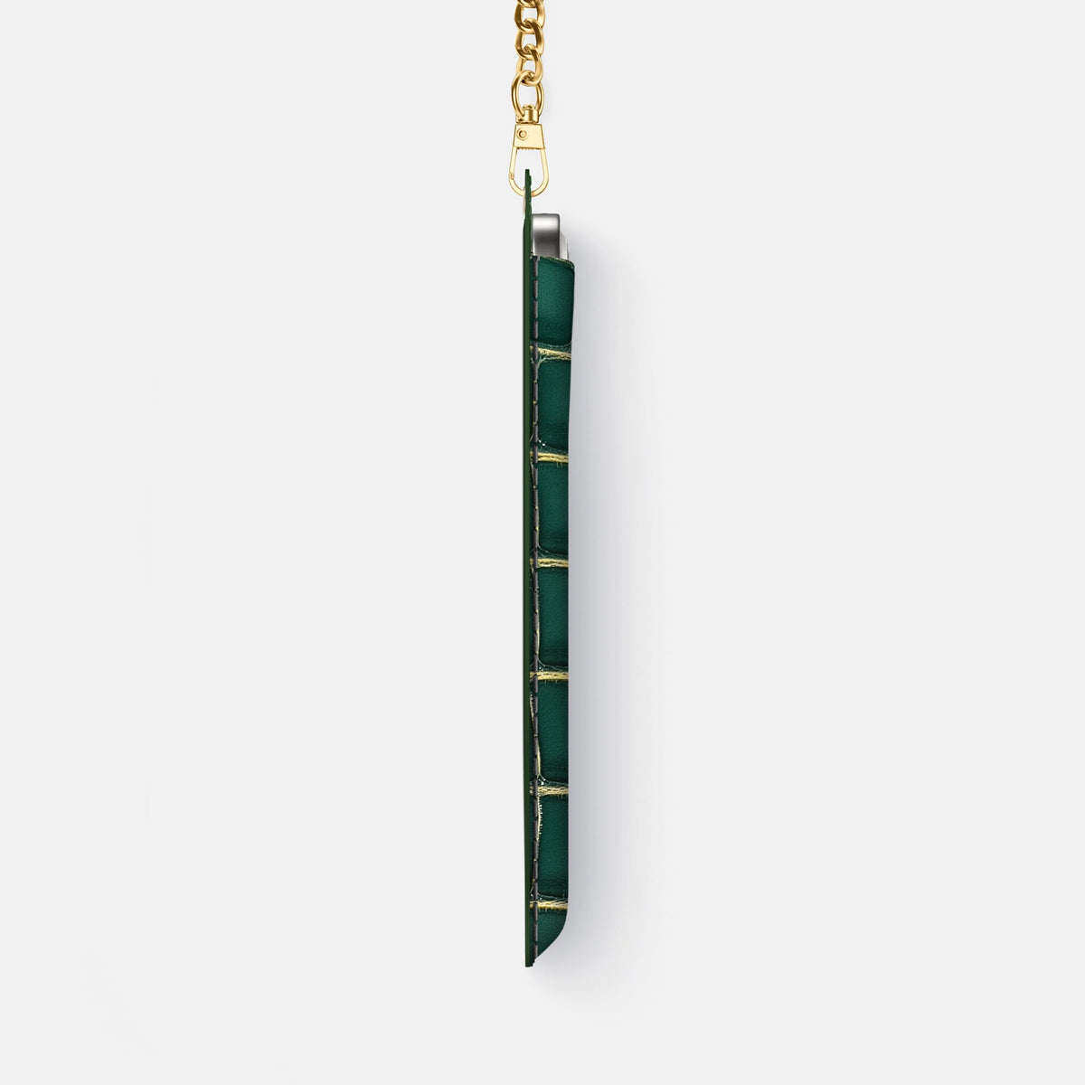Crossbody Bag For iPhone 18 Pro Max In Patina Alligator -4 | Cambridge-Gold