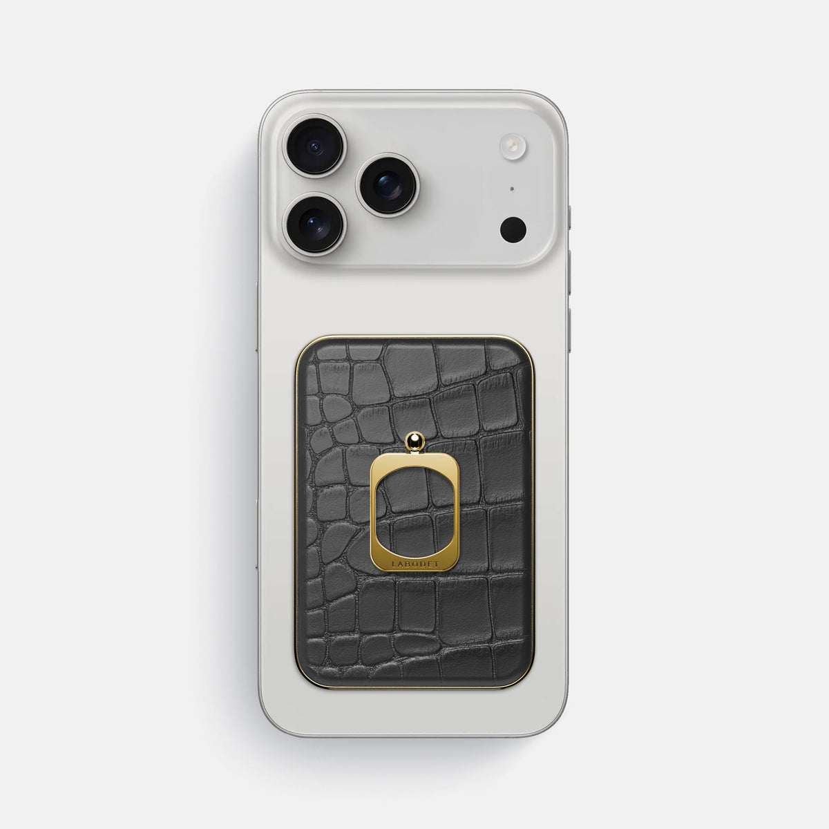MagSafe Ring For iPhone 18 Pro Max In Alligator -1 | Grey-Gold