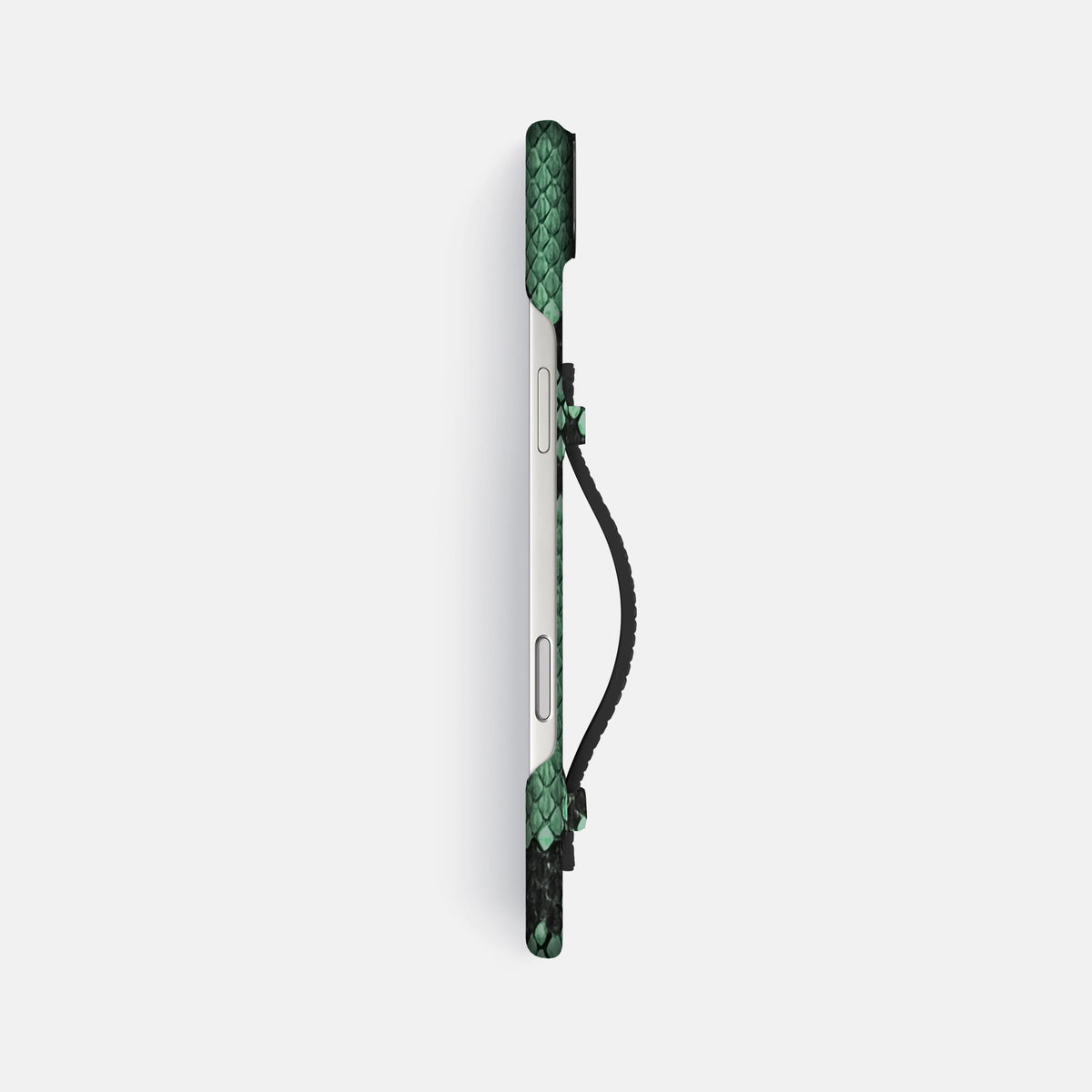 Center Handle For iPhone 17 Air In Deluxe Python -2 | Forest-Green-Black