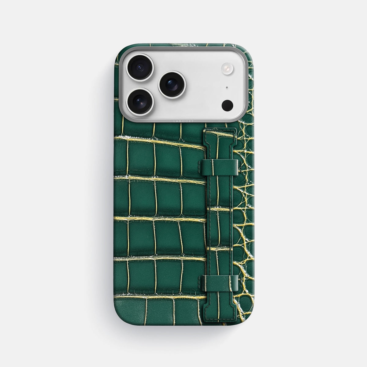 Handle Case For iPhone 18 Pro Max In Patina Alligator -1 | Cambridge-Steel