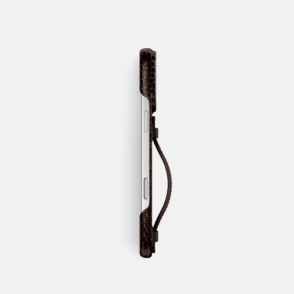 Center Handle For iPhone 17 Pro In Lizard -2 | Brown-Steel