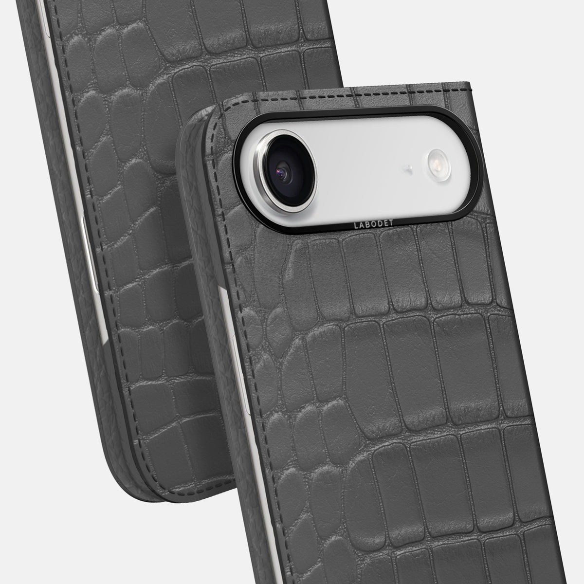 Folio Case For iPhone 17 Air In Alligator -5 | Grey-Black