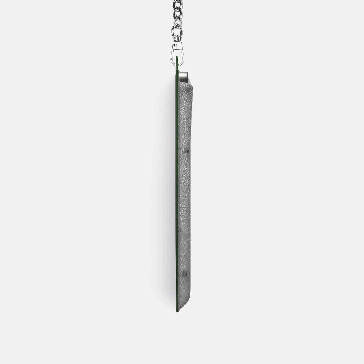 Crossbody Bag For iPhone 18 Pro In Ostrich -4 | Silver-Steel
