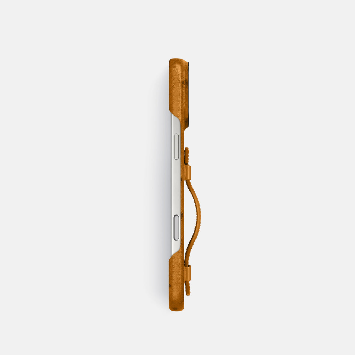 Handle Case For iPhone 17 Pro In Ostrich -3 | Chestnut-Black