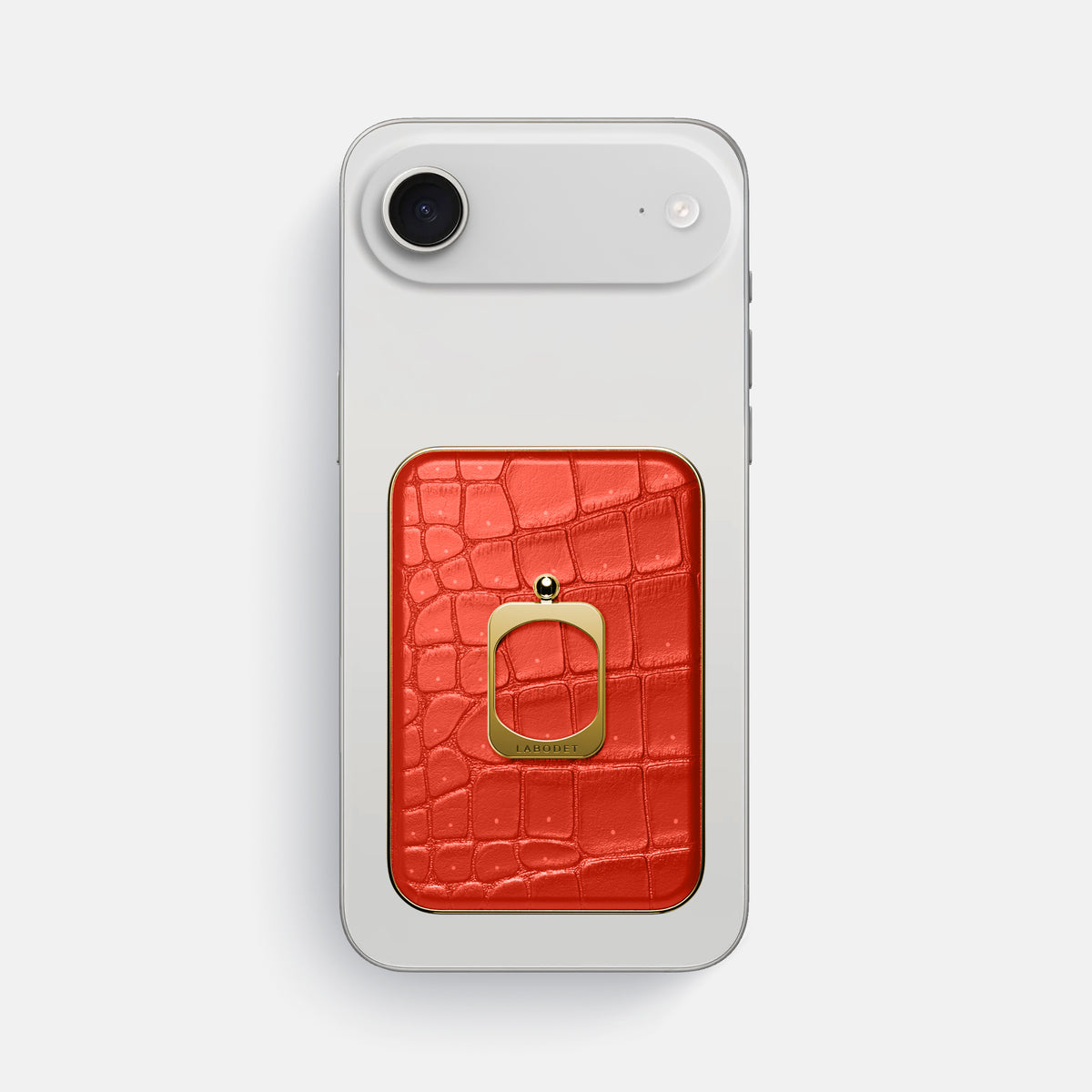 MagSafe Ring For iPhone 17 Air In Porosus Crocodile -2 | Rust-Gold