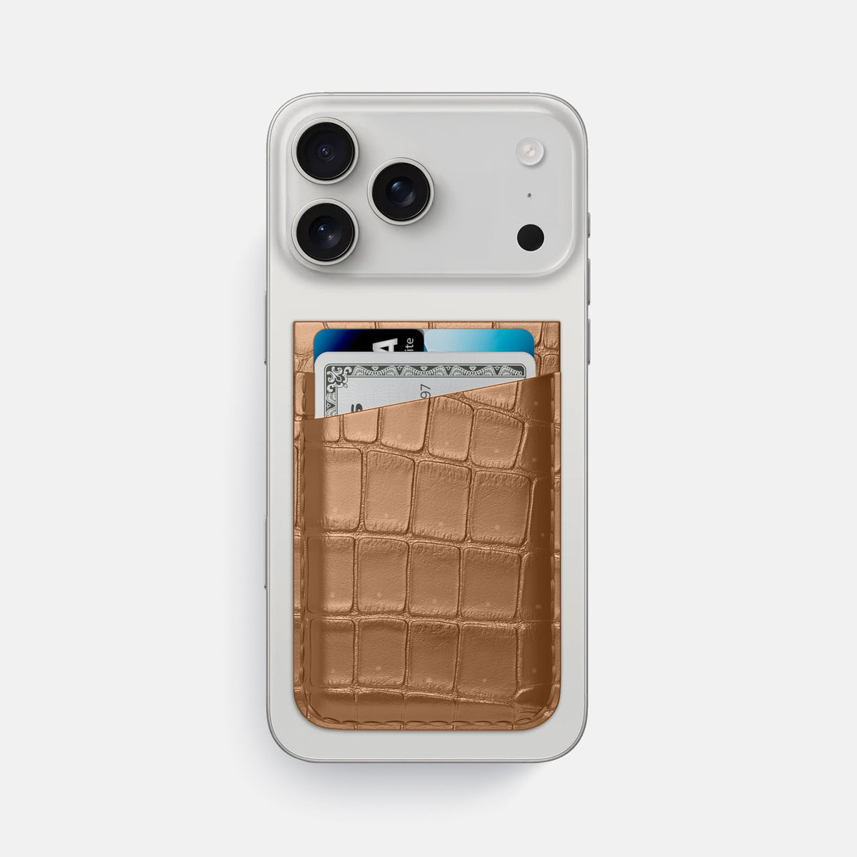 MagSafe Wallet For iPhone 17 Pro Max In Porosus Crocodile