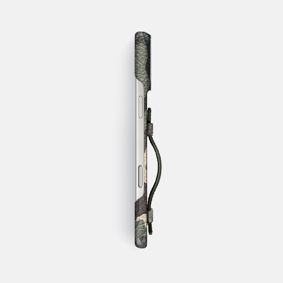 Handle Case For iPhone 17 Pro Max In Calf -3 | Camouflage-Steel