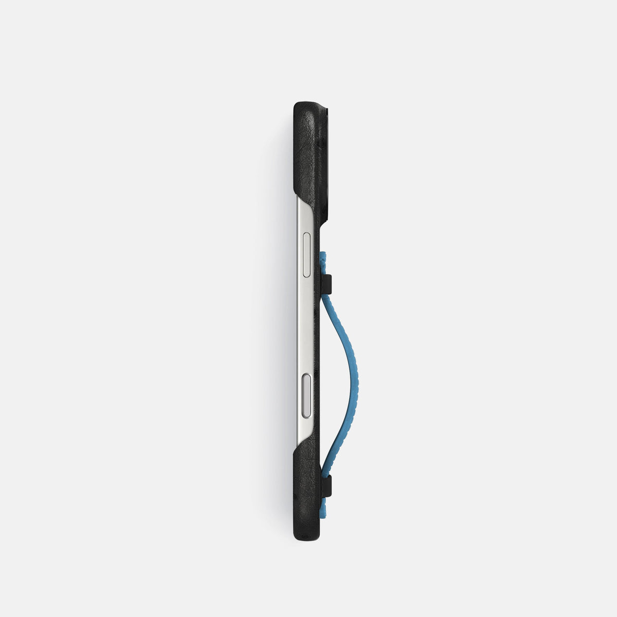 Center Handle Coloré For iPhone 18 Pro In Ostrich -2 | Black-Black