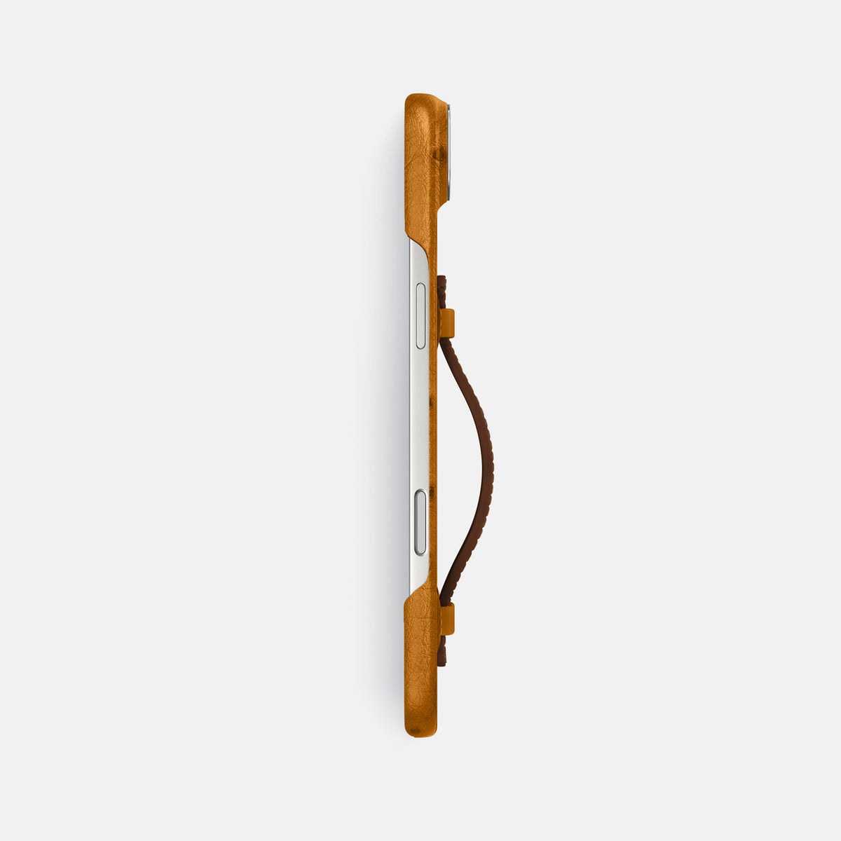 Center Handle Coloré For iPhone 17 Air In Ostrich -2 | Chestnut-Steel