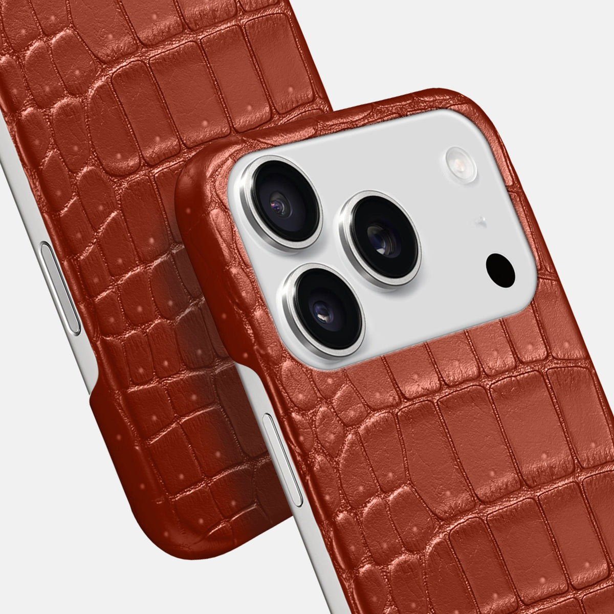 Slim Case For iPhone 18 Pro In Porosus Crocodile -6 | Nuts