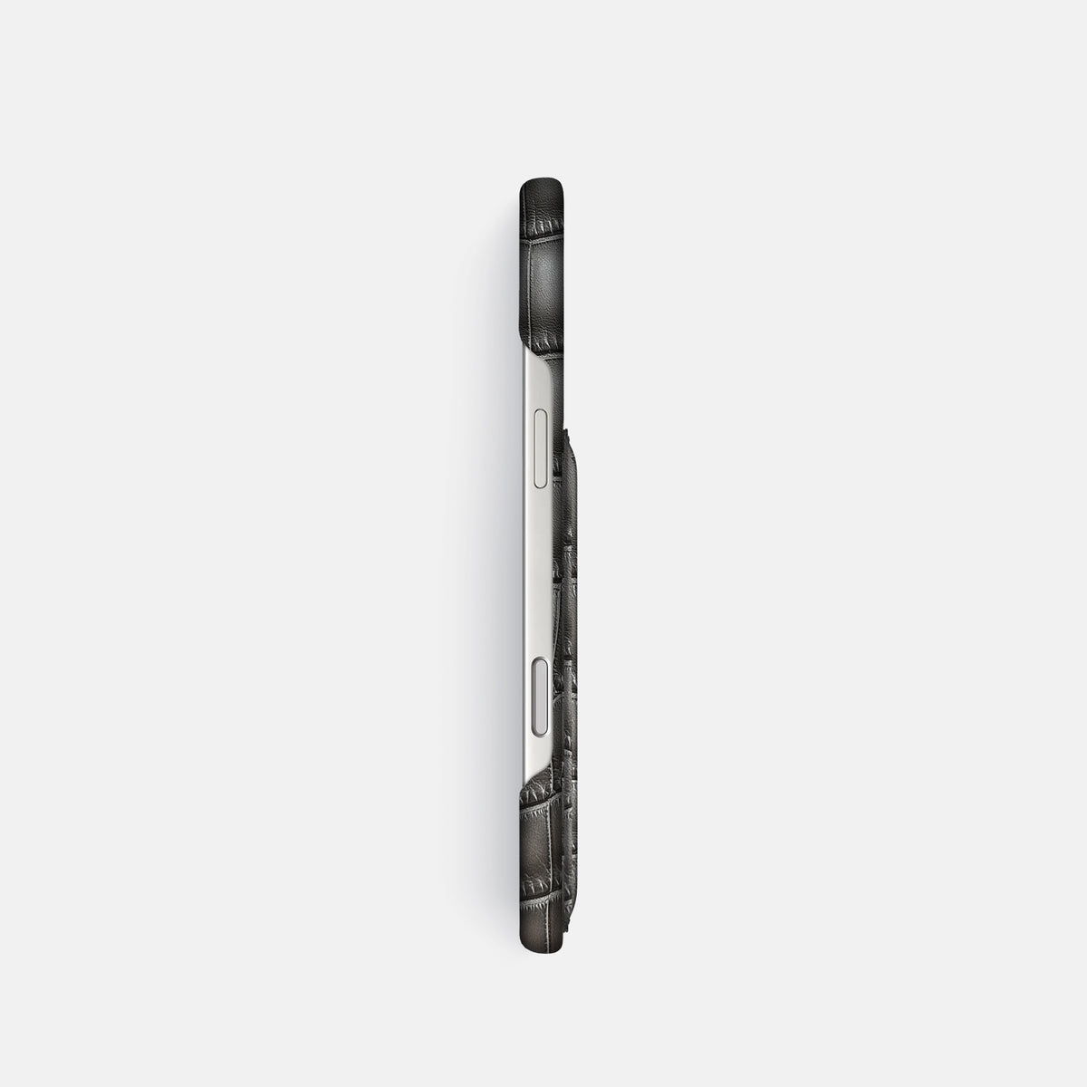 Slim Card Case For iPhone 17 Pro In Patina Alligator -3 | Grey