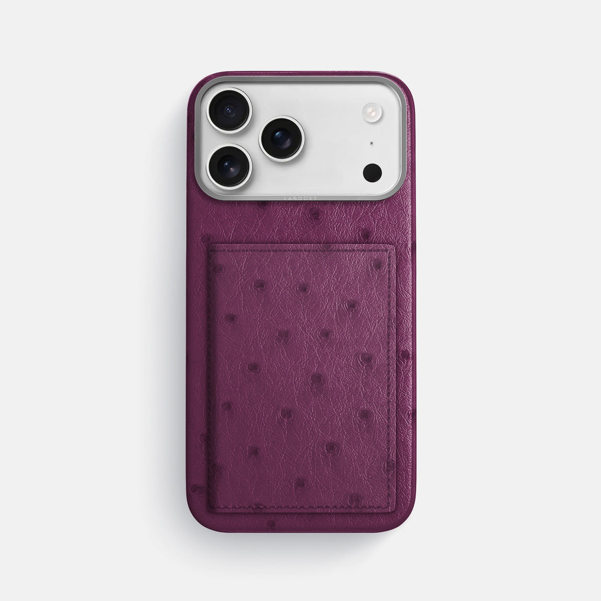 Bi-Fold Case For iPhone 18 Pro Max In Ostrich -1 | Purple-Steel