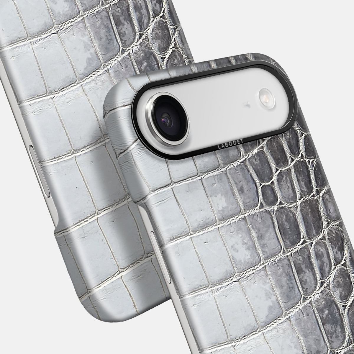 Classic Case For iPhone 17 Air In Himalayan Crocodile -5 | Silver-Black