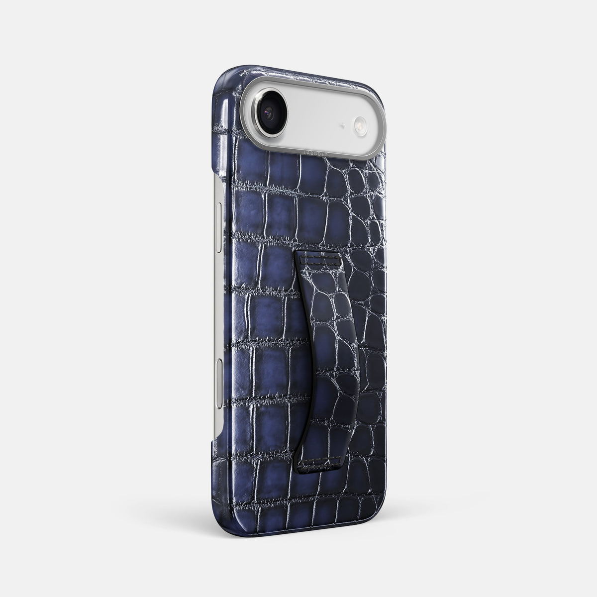 Finger Case For iPhone 17 Air In Patina Alligator -2 | Havana-Blue-Steel