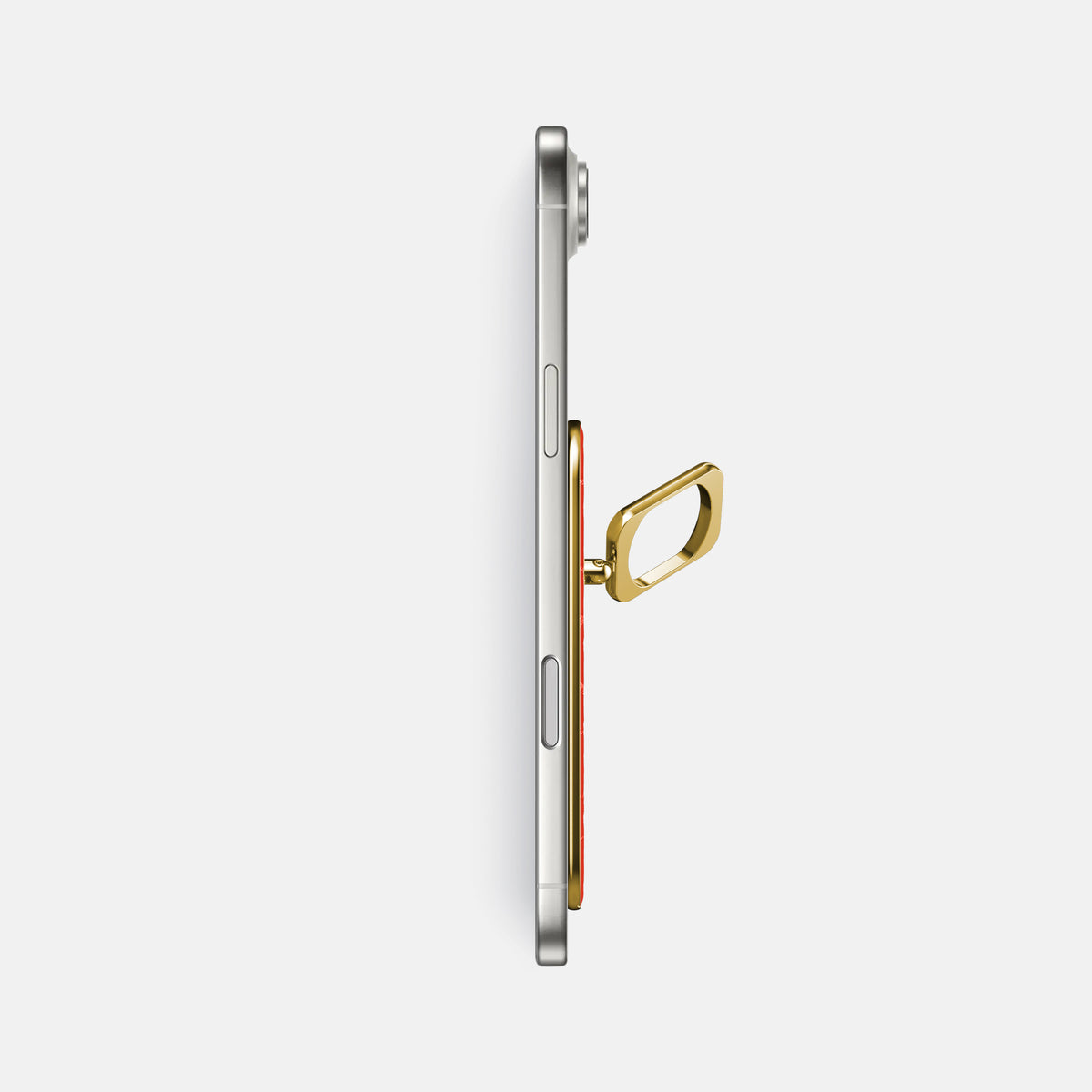 MagSafe Ring For iPhone 17 Air In Shiny Alligator -3 | Coral-Orange-Gold