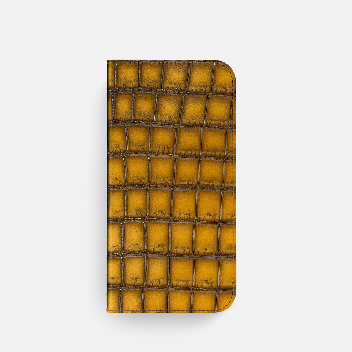 Folio Case For iPhone 18 Pro In Patina Alligator -4 | Sydney-Steel
