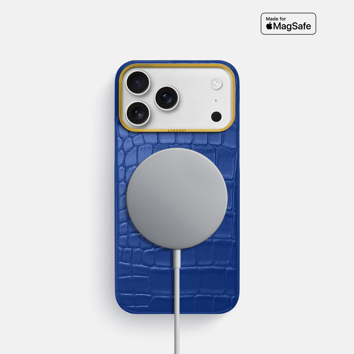 Classic Case For iPhone 17 Pro In Alligator -5 | Royal-Blue-Gold