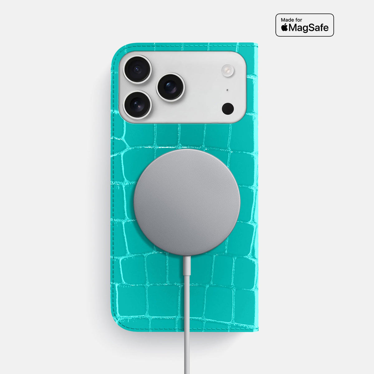 Folio Slim Case For iPhone 18 Pro Max In Shiny Alligator -3 | Mint