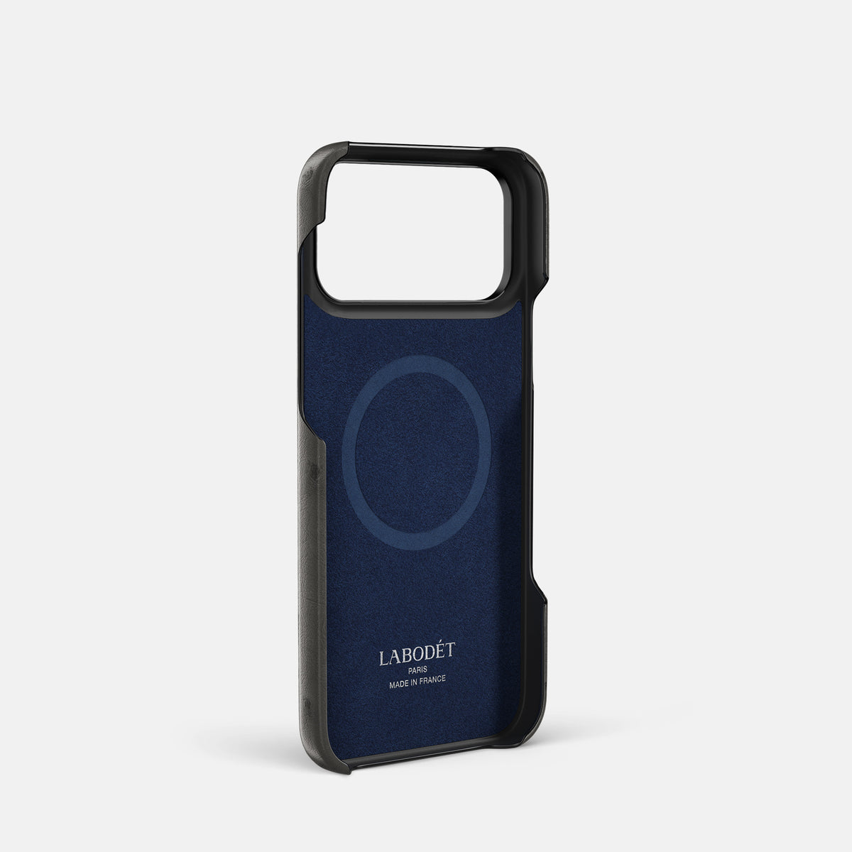 Center Handle Coloré For iPhone 17 Pro In Ostrich -3 | Grey-Black
