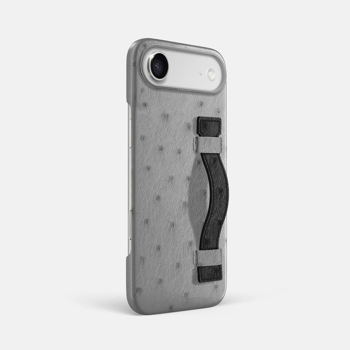 Handle Case Coloré For iPhone 17 Air In Ostrich -2 | Silver-Steel
