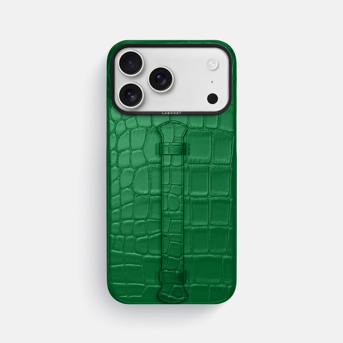 Center Handle For iPhone 17 Pro Max In Alligator -1 | Forest-Green-Black
