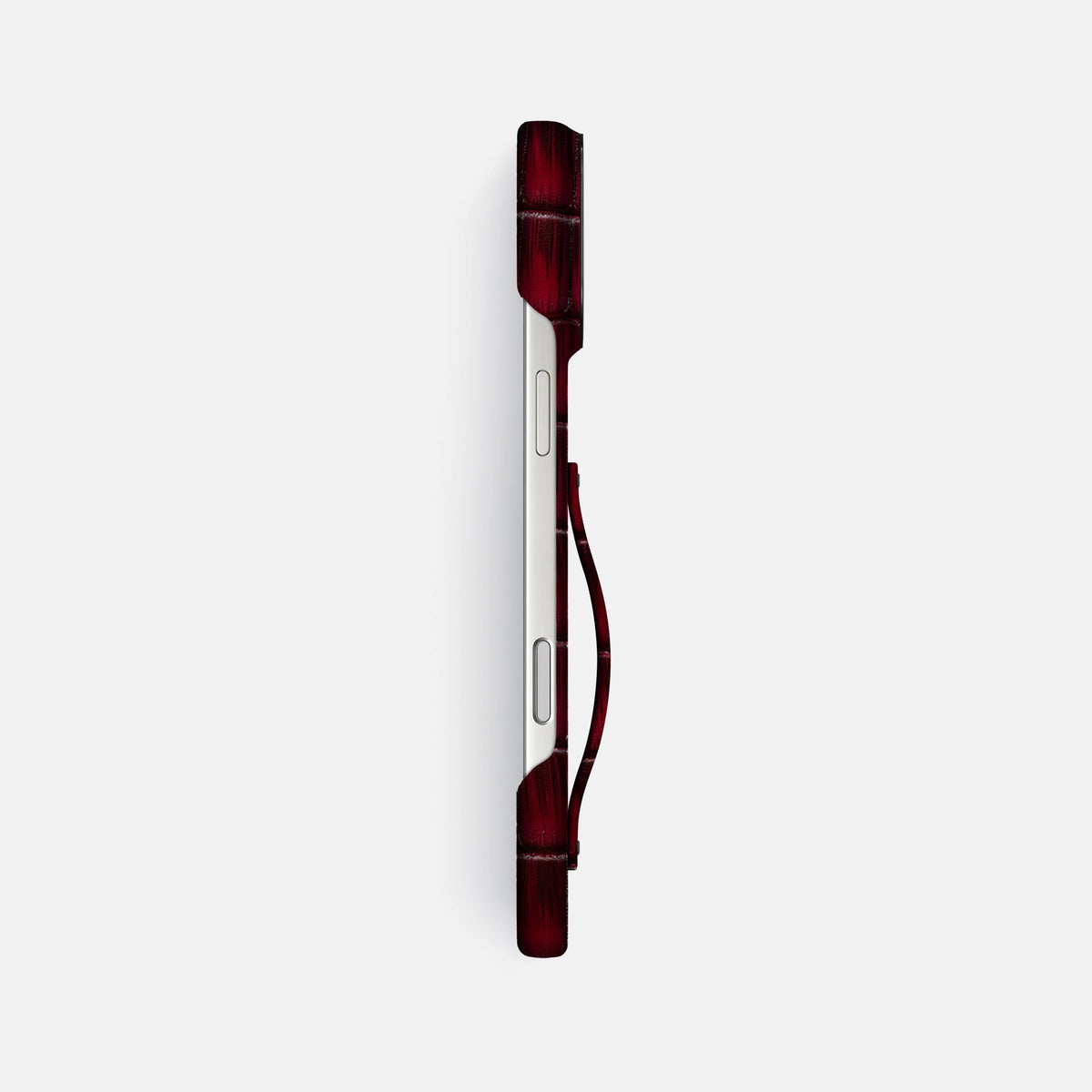 Finger Case For iPhone 18 Pro Max In Patina Alligator -3 | Havana-Burgundy-Black