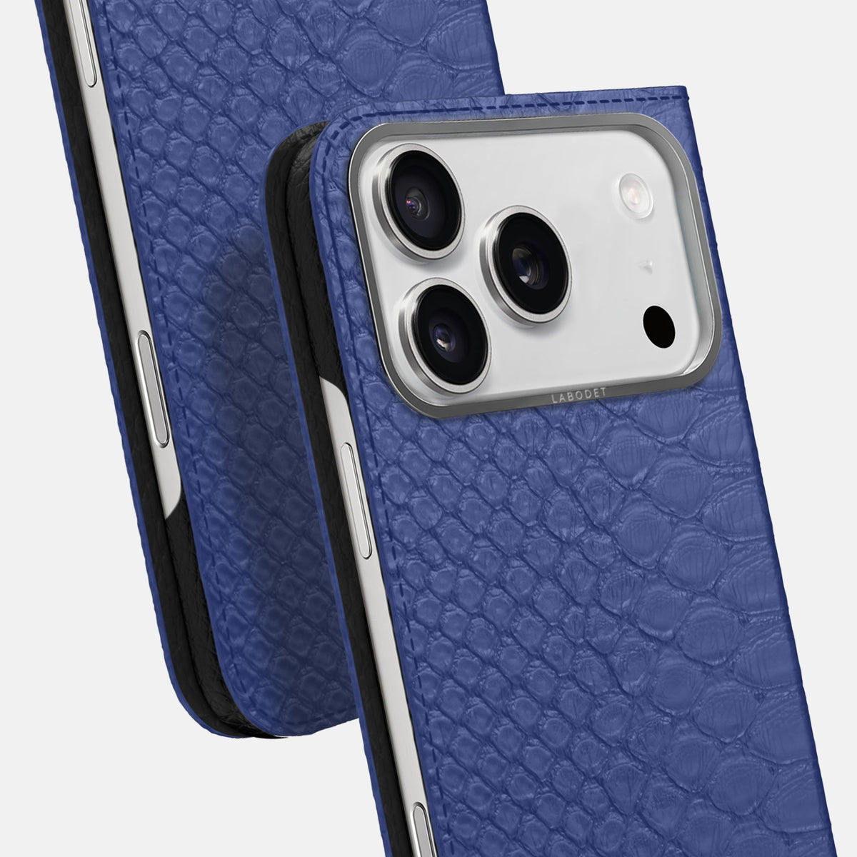 Folio Case For iPhone 18 Pro Max In Python -5 | Royal-Blue-Steel