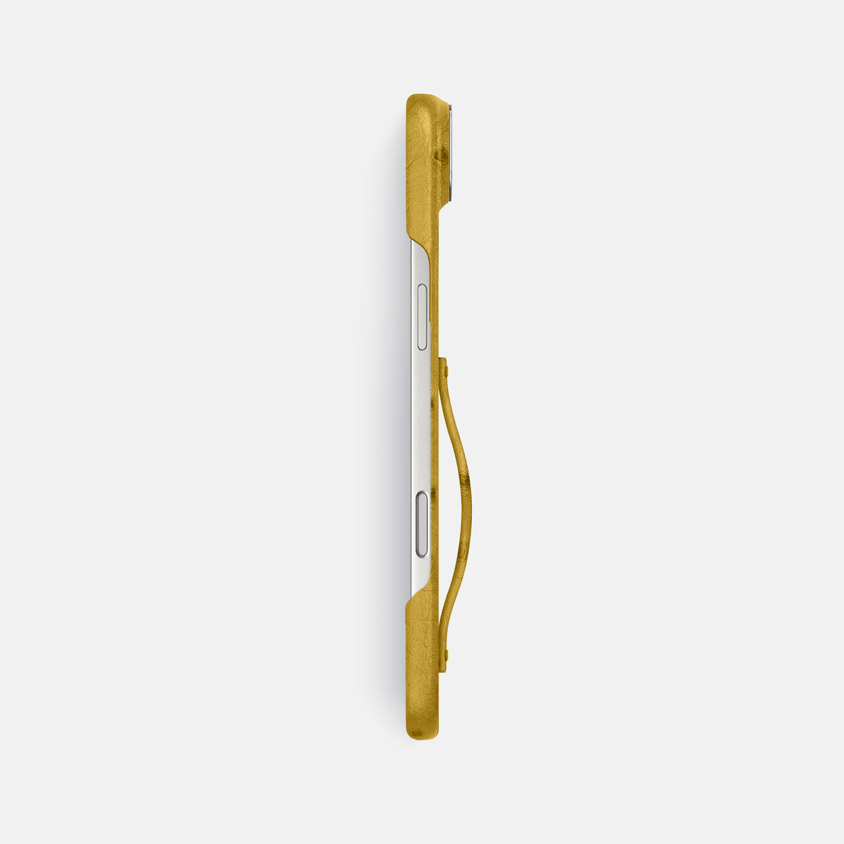 Finger Case For iPhone 17 Air In Ostrich -3 | Gold-Steel