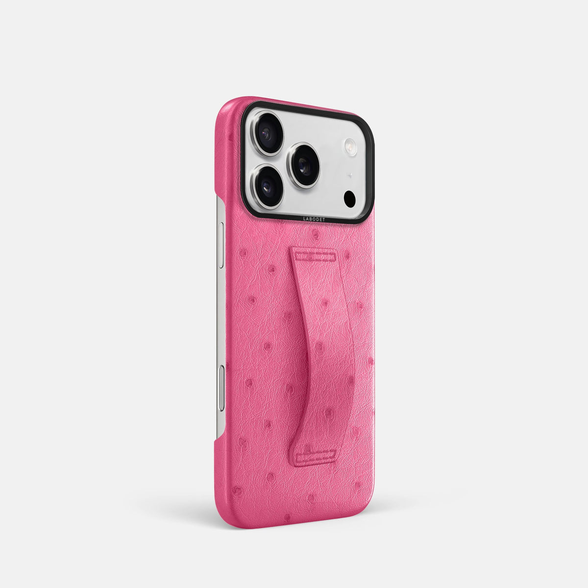 Finger Case For iPhone 18 Pro In Ostrich -2 | Pink-Black