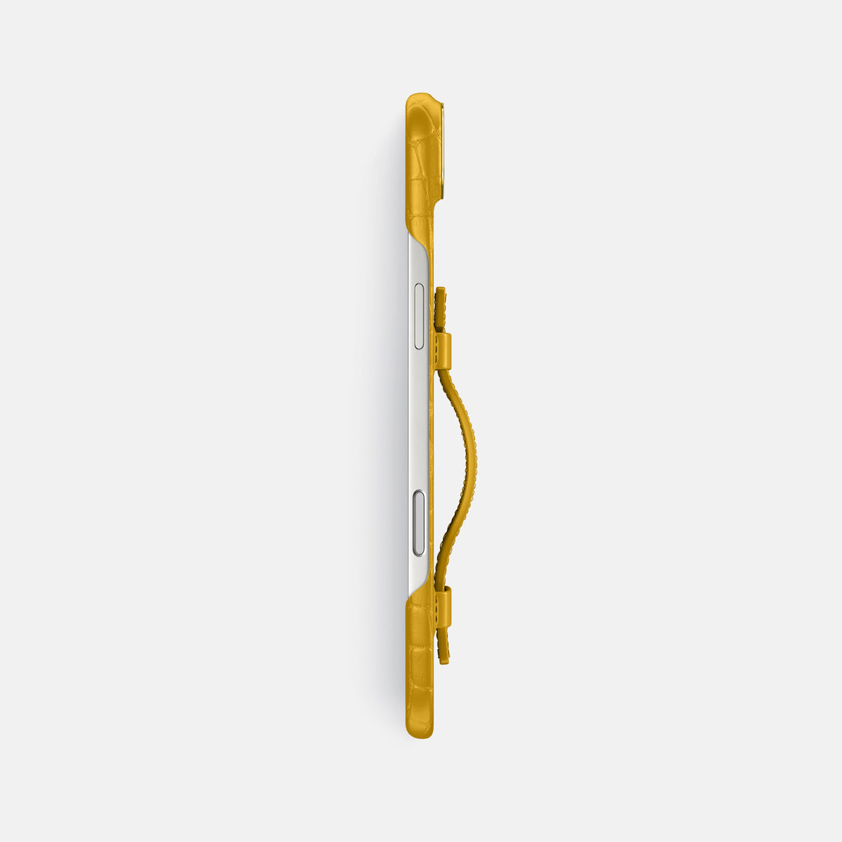 Handle Case For iPhone 17 Air In Alligator -3 | Yellow-Gold