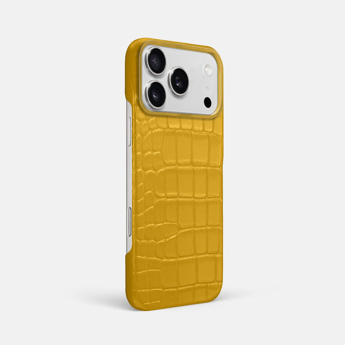 Classic Case For iPhone 18 Pro Max In Alligator -2 | Yellow-Gold