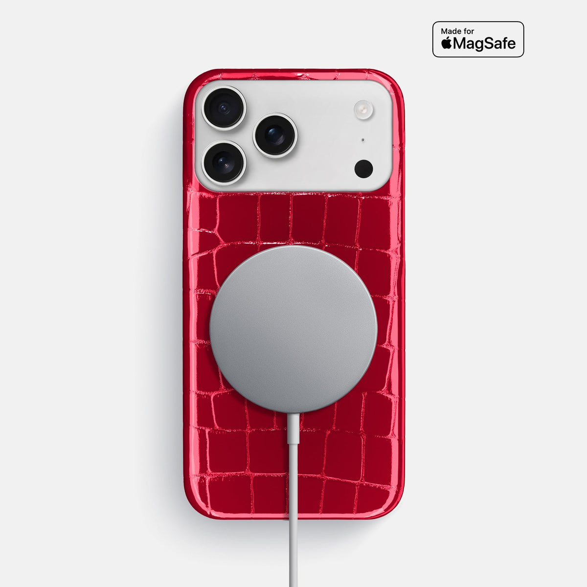Slim Case For iPhone 18 Pro Max In Shiny Alligator -5 | Cherry