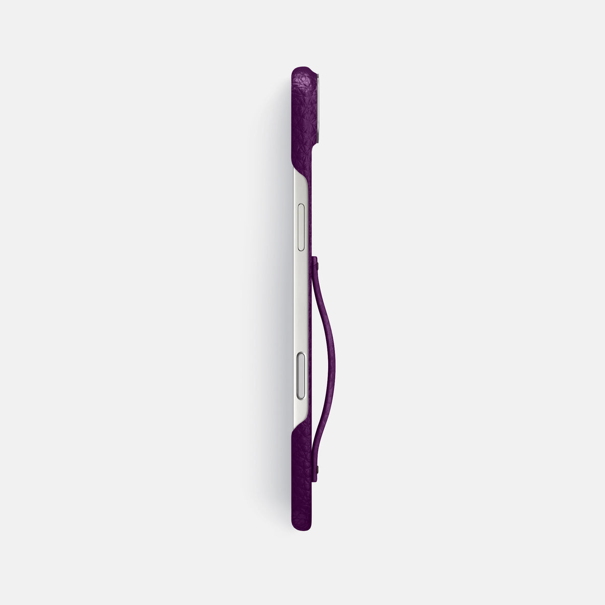 Finger Case For iPhone 17 Air In Calf -3 | Violet-Steel