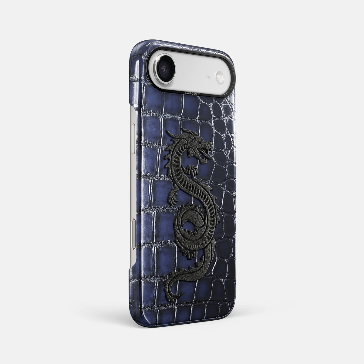 Classic Case With Carbon Dragon For iPhone 17 Air In Patina Alligator -2 | Havana-Blue-Black