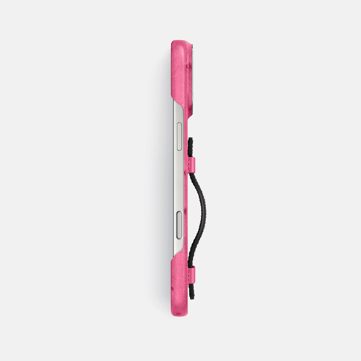 Handle Case Coloré For iPhone 18 Pro Max In Ostrich -3 | Pink-Steel