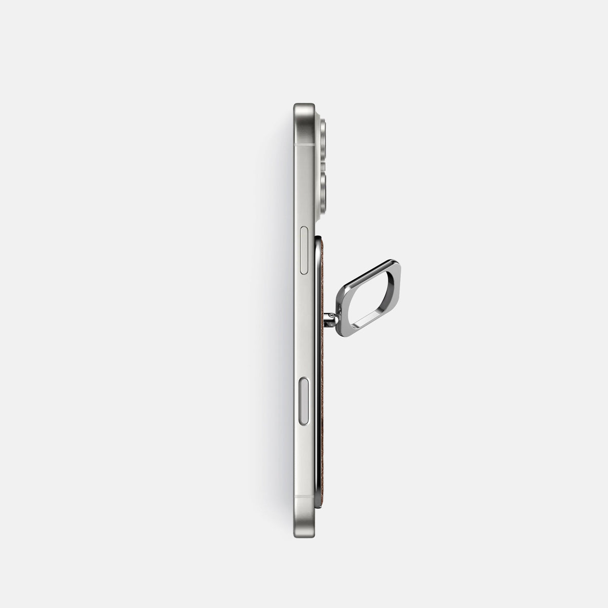 MagSafe Ring For iPhone 18 Pro In Ostrich -3 | Chocolate-Steel