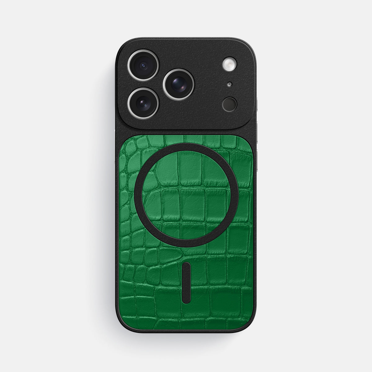 MagSafe Mask For iPhone 17 Pro Max In Alligator -3 | Forest-Green