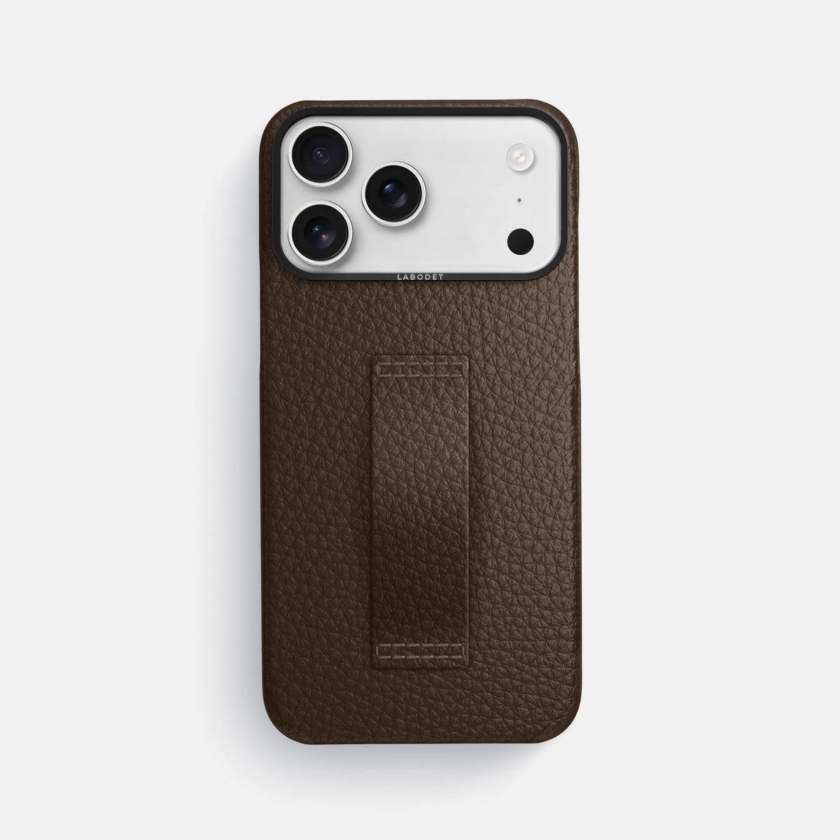 Finger Case For iPhone 18 Pro Max In Calf -1 | Dark-Brown-Black