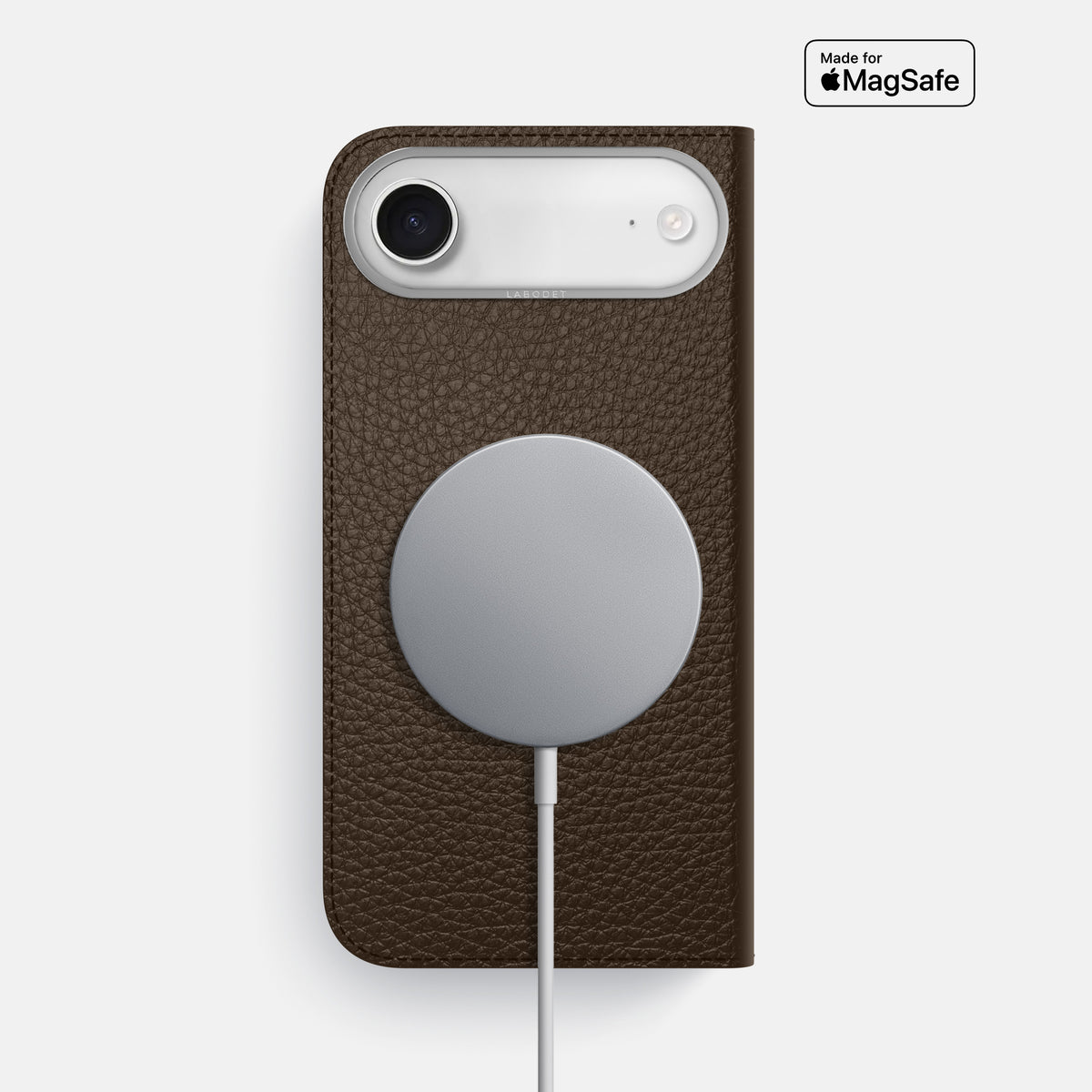 Folio Case For iPhone 17 Air In Calf -3 | Dark-Brown-Steel
