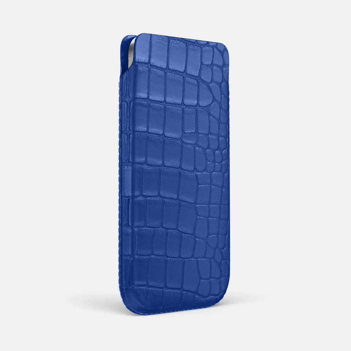 Pouch Case For iPhone 18 Pro Max In Alligator -2 | Royal-Blue