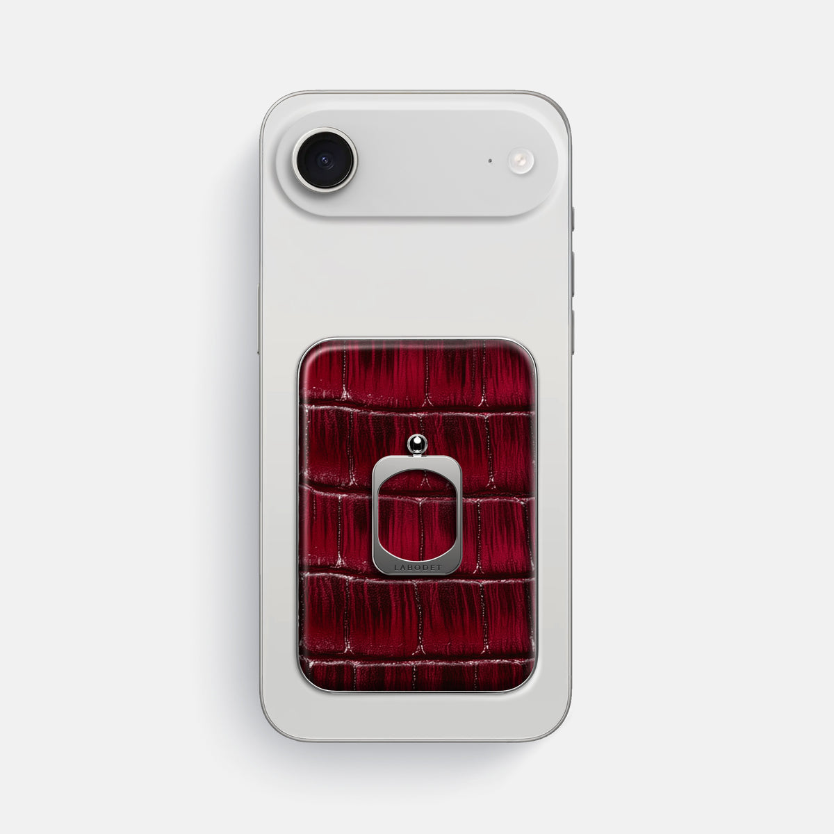 MagSafe Ring For iPhone 17 Air In Patina Alligator -2 | Havana-Burgundy-Steel
