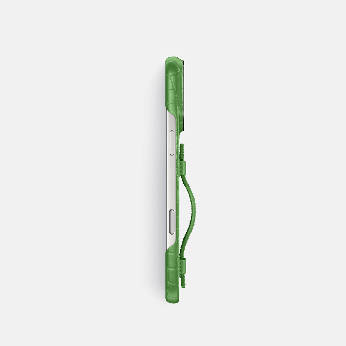 Handle Case For iPhone 18 Pro In Alligator -3 | Apple-Green-Black