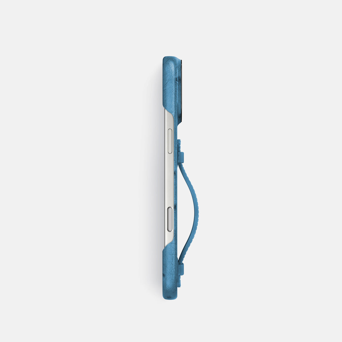 Center Handle For iPhone 17 Pro In Ostrich -2 | Blue-Jeans-Black