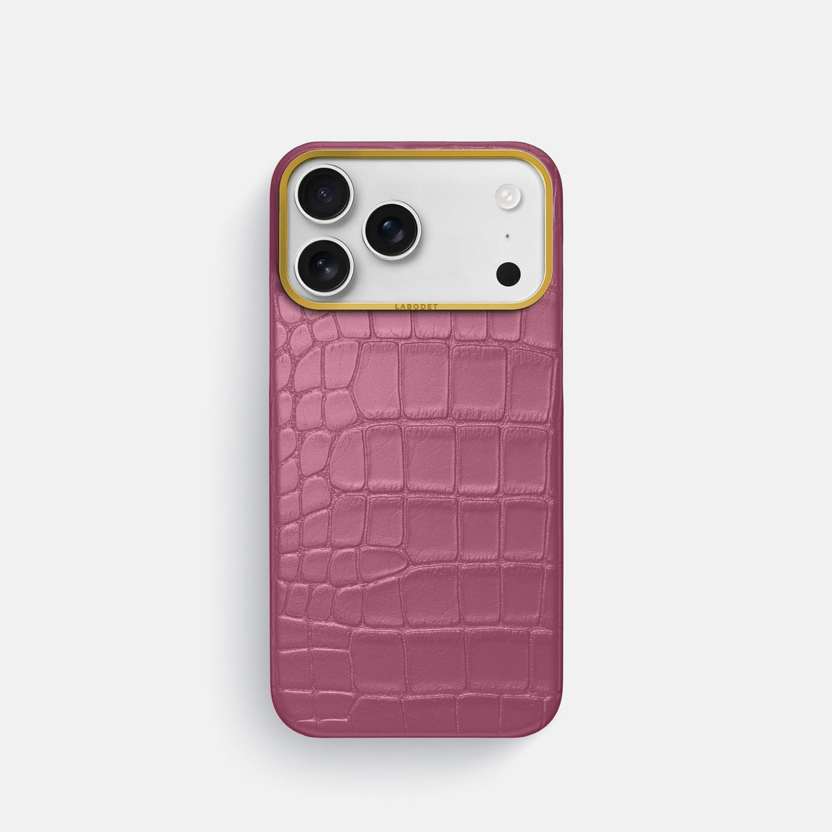 Classic Case For iPhone 18 Pro In Alligator -1 | Pink-Lagoon-Gold