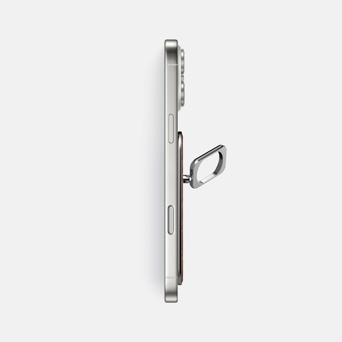 MagSafe Ring For iPhone 17 Pro Max In Calf -3 | Caramel-Steel