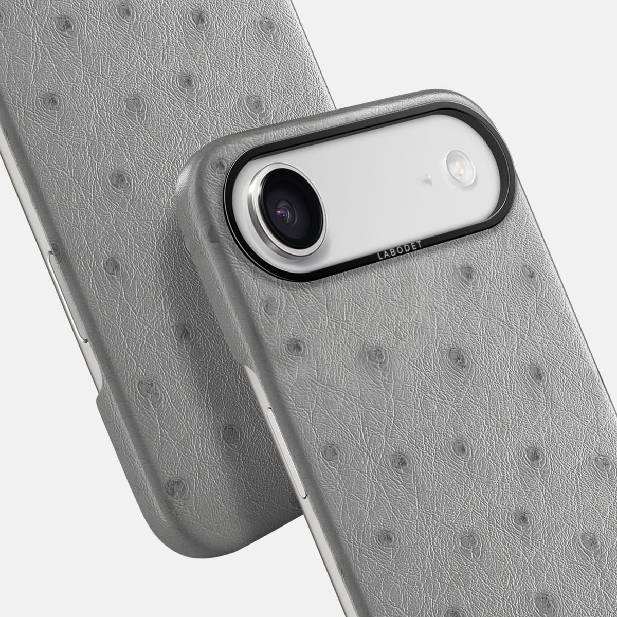 Classic Case For iPhone 17 Air In Ostrich -6 | Silver-Black