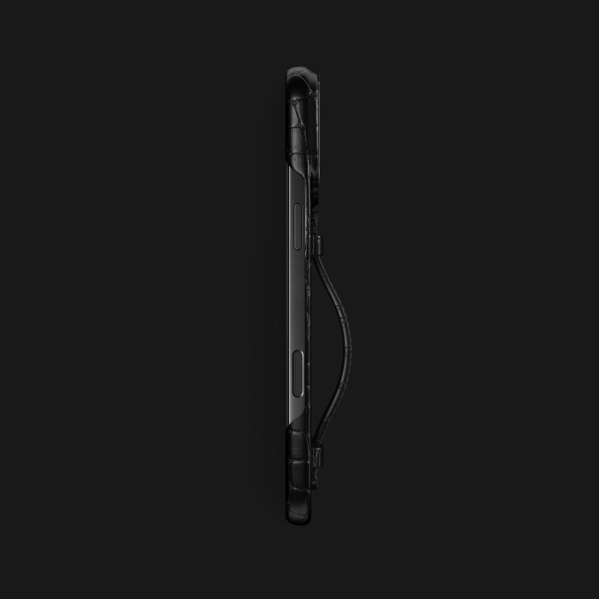 Center Handle Edition Black For iPhone 18 Pro Max In Alligator -2 | Edition-Black-Black