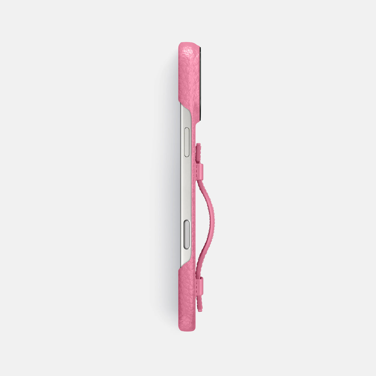 Handle Case For iPhone 17 Pro Max In Calf -3 | Pink-Black