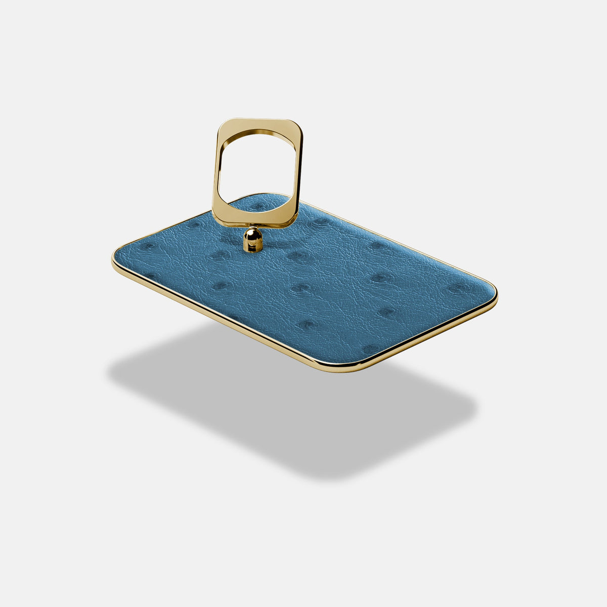 MagSafe Ring For iPhone 18 Pro In Ostrich -4 | Blue-Jeans-Gold
